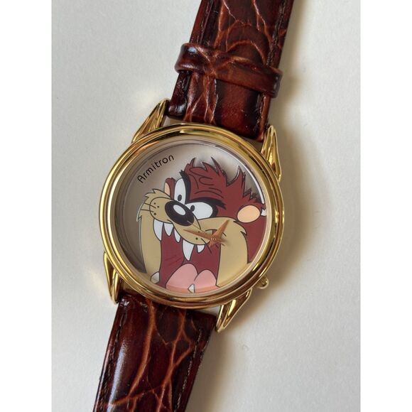 1994 Armitron Looney Tunes Taz Double Sided Graphic Wristwatch WORKS main image 8